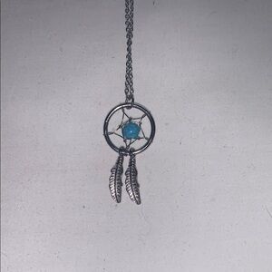 Silver Dreamcatcher Pendant Necklace